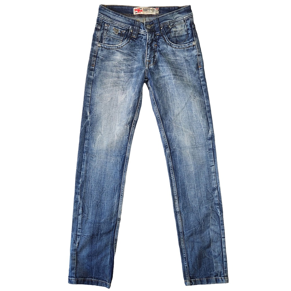 Roott Co Denim Jeans Mens 30x33 Slim Fit Preppy Punk Grunge Streetstyle Retro